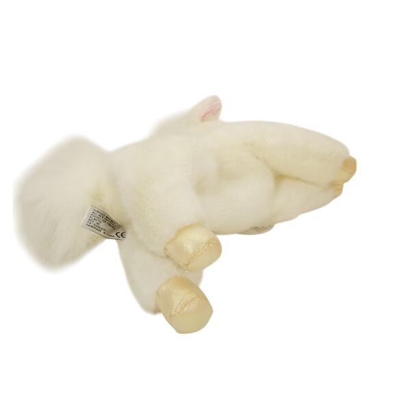 Aurora Shimmer Unicorn Cream Plush Stuffed Animal Toy Glitter Fur NO Sound - Picture 5 of 11